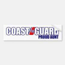 Proud Coast Guard Aunt Bumper Sticker