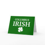 Proud COLUMBUS IRISH! St Patrick's Day cards
