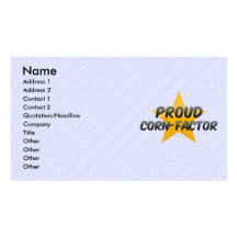 Proud Corn-Factor Business Card Templates