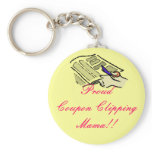 Proud Coupon Clipping Mama keychains