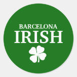 Proud Custom Barcelona Irish City T-Shirt Sticker