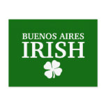 Proud Custom Buenos Aires Irish City T-Shirt postcards