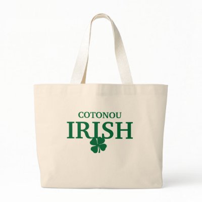 Proud Custom Cotonou Irish City T-Shirt Bags by funnycustomtshirts