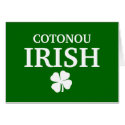 Proud Custom Cotonou Irish City T-Shirt cards