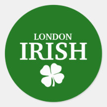 Proud Custom London Irish City T-Shirt Sticker