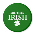 Proud Custom Sheffield Irish City T-Shirt magnets
