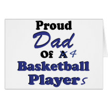 Proud Dad of 4 Basketball Players cards