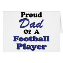 Proud Dad Of A Football Player cards