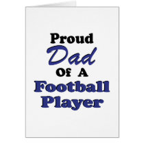 Proud Dad Of A Football Player cards