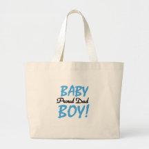 Proud Dad of Baby Boy Tshirts and Gifts Canvas Bags