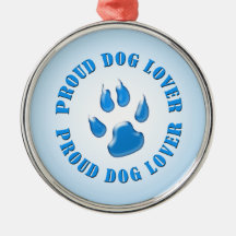 Proud Dog Lover Christmas Ornament