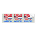 Proud Dutch American bumper stickers