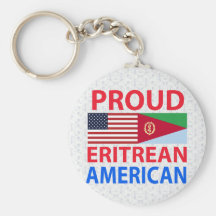 Proud Eritrean American Key Chain