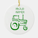 Proud Farmer Tractor Ornament