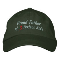 Proud Father of Perfect Kids Baseball Cap