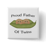 Proud Father Of Twins Pinback Button