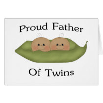 Proud Father Of Twins Cards