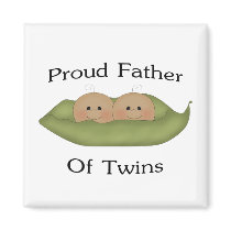 Proud Father Of Twins Magnets