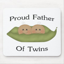 Proud Father Of Twins Mousepads