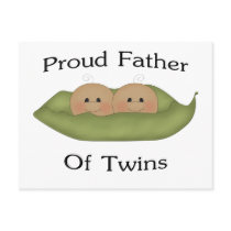Proud Father Of Twins Post Cards
