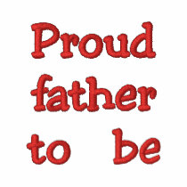 Proud father to be polo shirt