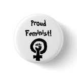 Proud Feminist Pin buttons
