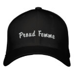 Proud Femme embroidered hats