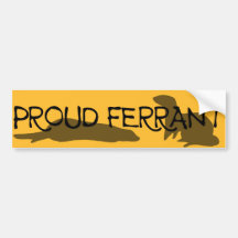 Proud Ferrant Bumper Sticker Orange