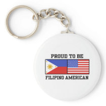 Proud Filipino American Keychain
