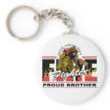 Proud Firefighter Brother keychains