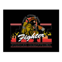 Proud Firefighter Brother Postcard