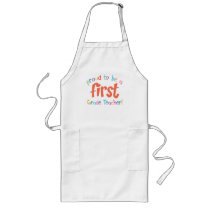Proud First Grade Teacher BBQ Apron
