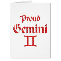 Proud Gemini Greeting Cards