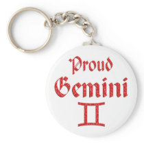 Proud Gemini Key Chains