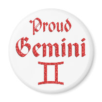 Proud Gemini Refrigerator Magnets