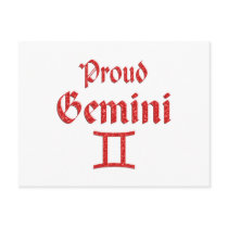 Proud Gemini Postcard