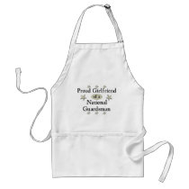 Proud Girlfriend of a National Guardsman Aprons