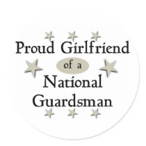 Proud Girlfriend of a National Guardsman Sticker