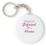 Proud Girlfriend of a Riveter keychains