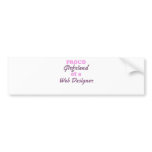 Proud Girlfriend of a Web Designer bumper stickers