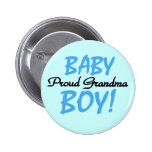 Proud Grandma Baby Boy T shirts and Gifts Pin