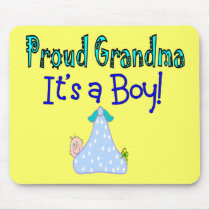 Proud Grandma, "It's a Boy!" Gifts Mouse Pad