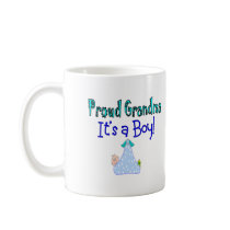 Proud Grandma, "It's a Boy!" Gifts Coffee Mug