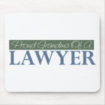Proud Grandma Of A Lawyer (Green) Mousepads