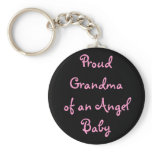 Proud Grandma of an Angel Baby Key Chains