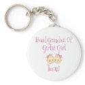 Proud Grandma of Girl Twins keychains