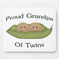 Proud Grandpa Of Twins Mouse Pad