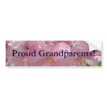 Proud Grandparents! bumper stickers Pink Blossoms bumper stickers