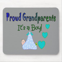 Proud Grandparents "It's a Boy" Mouse Pads