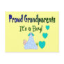 Proud Grandparents "It's a Boy" Postcard